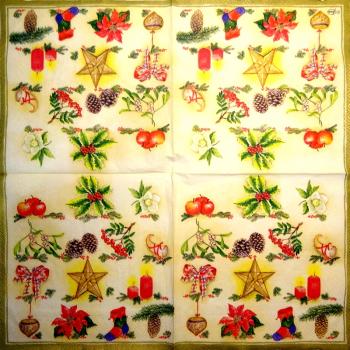 021 Christmas Flowers - 3-ply - Ambiente